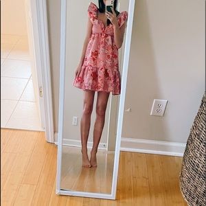 ASOS ruffle baby doll smock skater dress